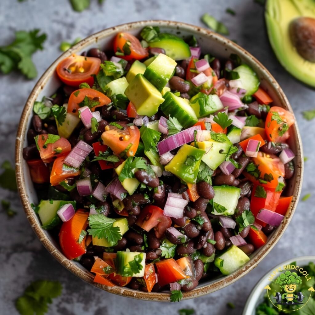 668 cal. Red Bean and Avocado Salad