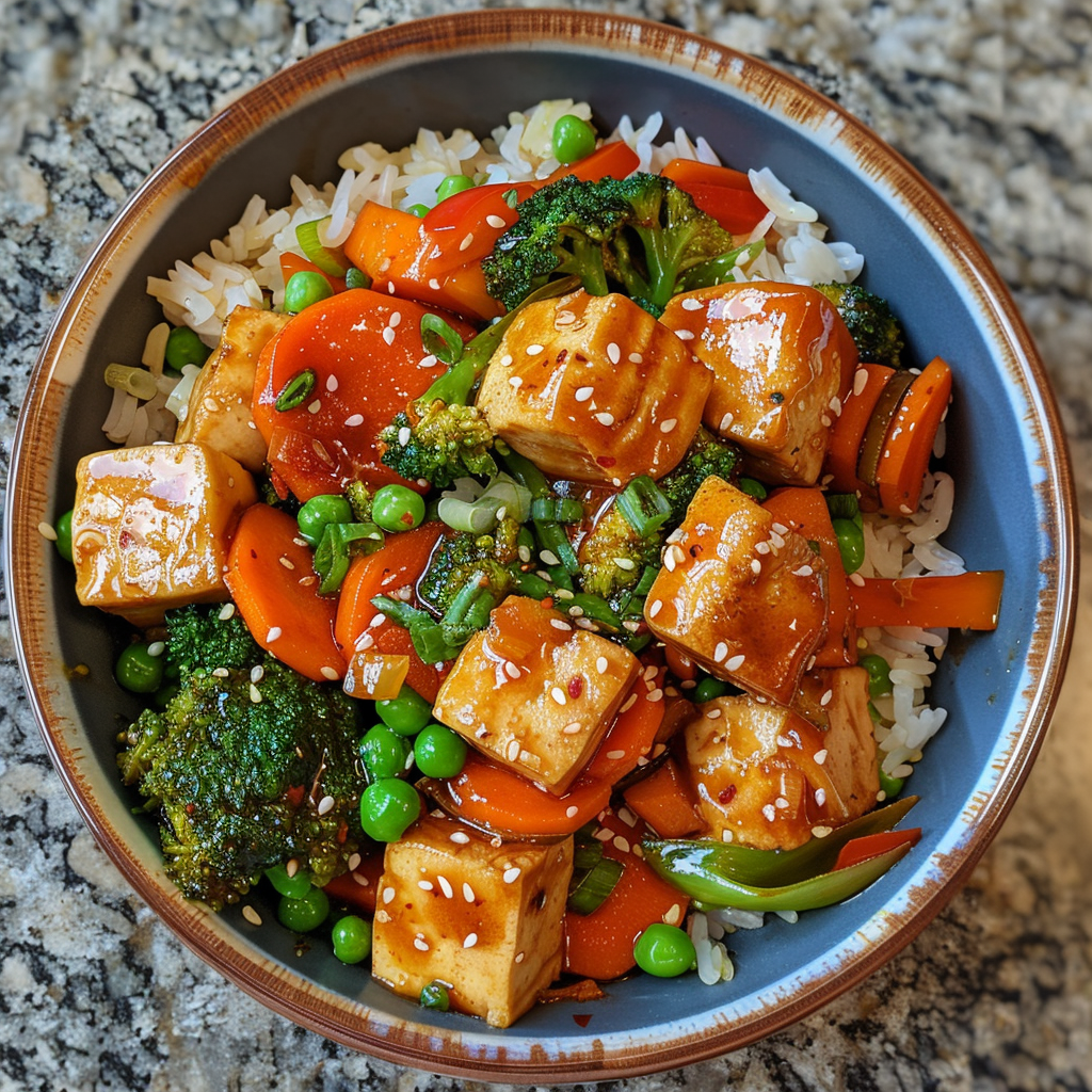 534 cal. Golden Garden Tofu Stir-Fry